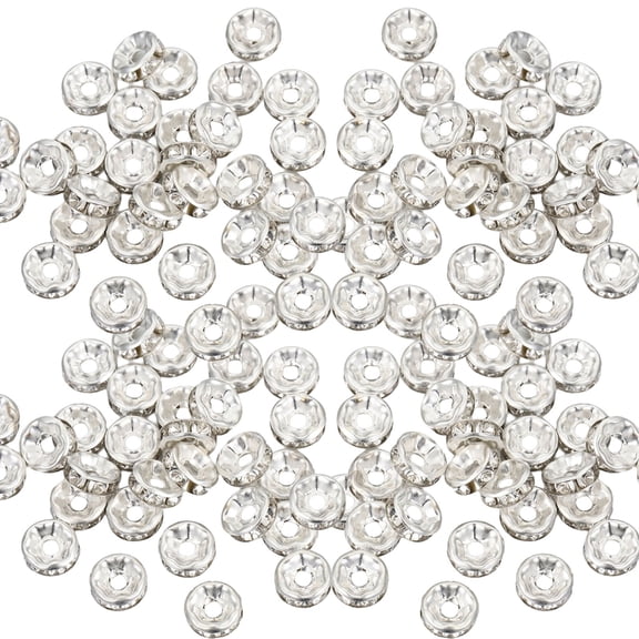 Oasiva Set of 100 Jewelry Making Accessories Easy Threading Beads Spacer Beads Set Suitable for Jewelry Crafting and Designs