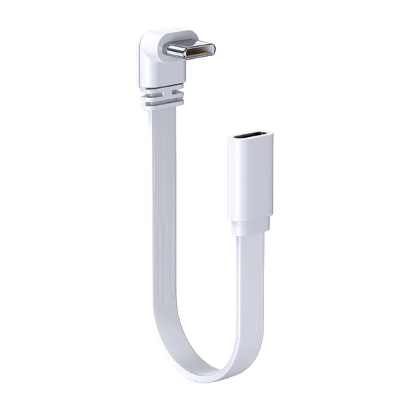 Oasiva Silicone 10/20/50cm 90 Degree Elbow Short Type C to USB C Cable Fast Charging Cable For Mobile Phone Laptop Tablet