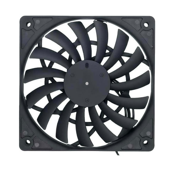 Oasiva Slim 120x120x12mm 12V 0.20A 1400RPM Computer Cooling Fan with High Airflow and Low Noise Level