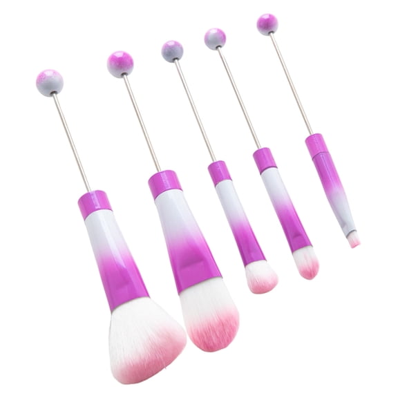 Oasiva Soft Bristle Makeup Brushes Bead Crafting Brushes Beadable Makeup Brush Beaded Eyeshadow Brush Unique Brushes Set