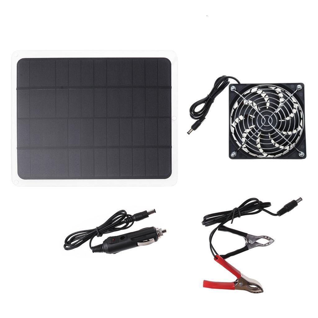 Oasiva Solar Panel Fans 10W 12V Solar Panel Powered Fan Outdoor Portable Ventilator