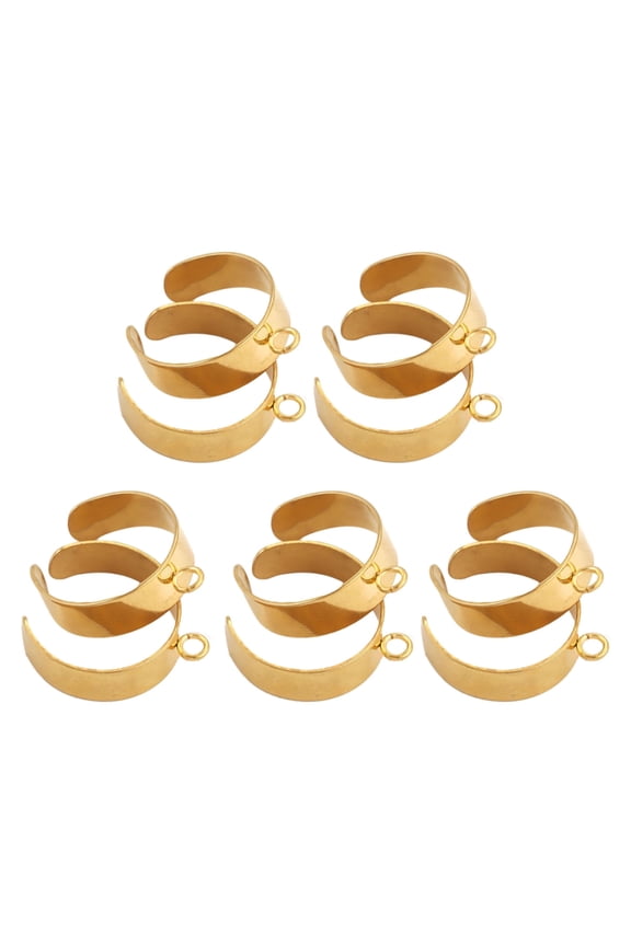 Stainless Steel Adjustable Rings Base Personalized Rings Settings Blank Ornament