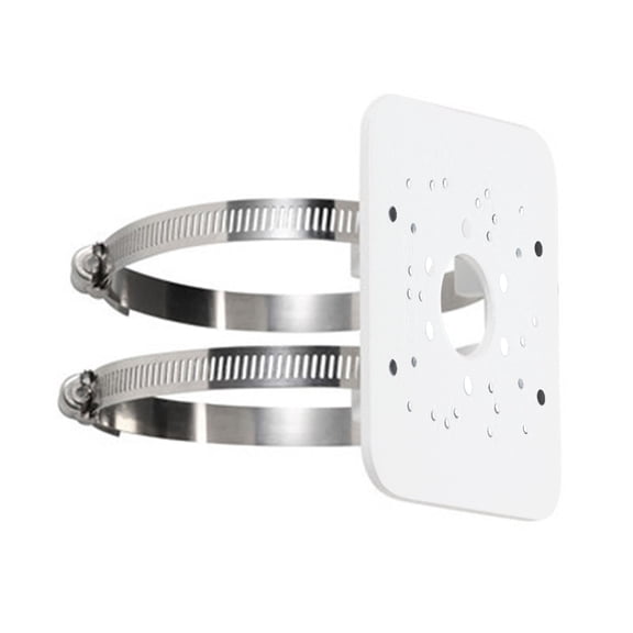 Oasiva Stainless Steel Camera Vertical Poles Mount Bracket with 2Loops for CCTV Security Cameras PTZ Domes Steel Clasps
