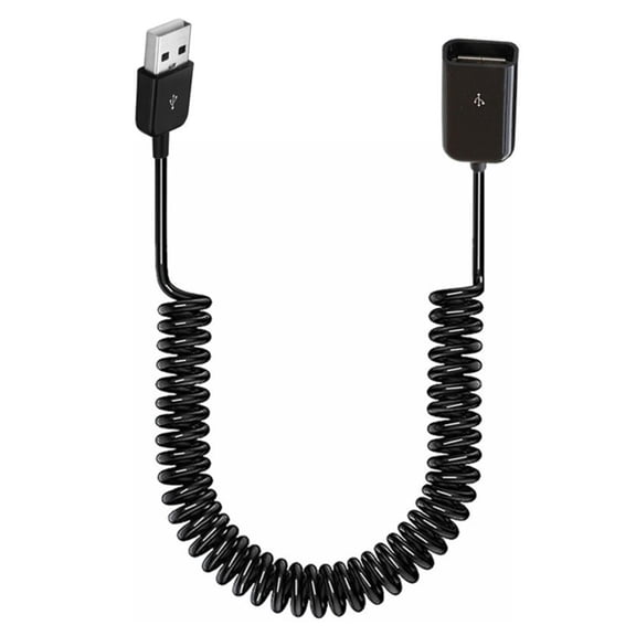 Oasiva Stretchable USB 2.0 Male to Female Spiral Coiled Cable for Easy Device Extension