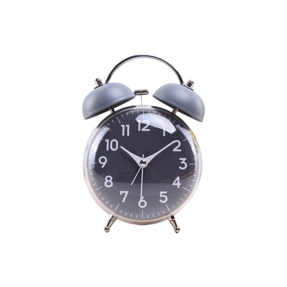 Oasiva Strong Metal Toll Alarm Clock Traditional Drum Plan Clear Ringing For Office Bedroom Deck