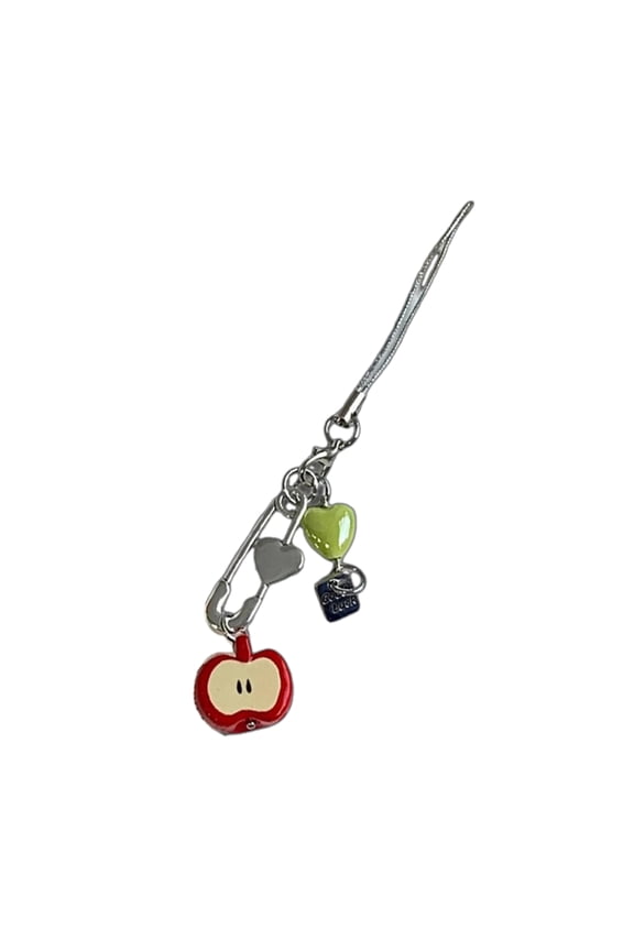 Stylish Bag Charm Handmade Fruit Pendant Beaded Keychain Phone Chain Suitable for Personalizing Phones and School Bags