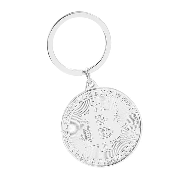 Oasiva Stylish Metal Keyring Featuring Bitcoins Symbol Digital Currency Collector Accessory