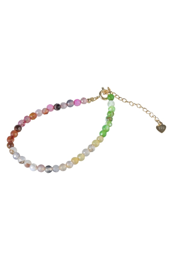 Stylish Multicolored Crystal Bracelet Stacking Wrist Chain Jewelry
