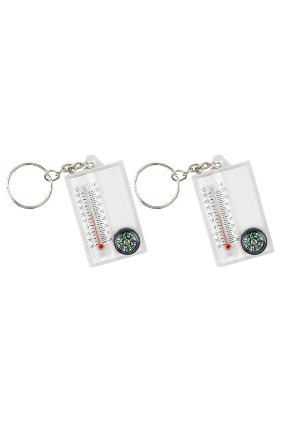 Survival Thermometers Compasses Keychain Guiding Compasses Thermometers Keyring