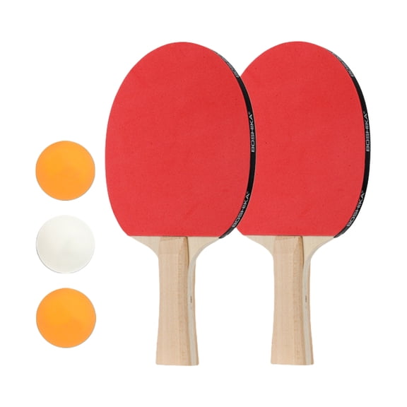Oasiva Table Tennis Rackets with 3 Balls Training Table Tennis Bat for Indoor Outdoor