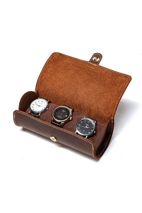 Travel Watch for Case Roll Organizer Bracelets Cufflinks Earrings Watch Storage