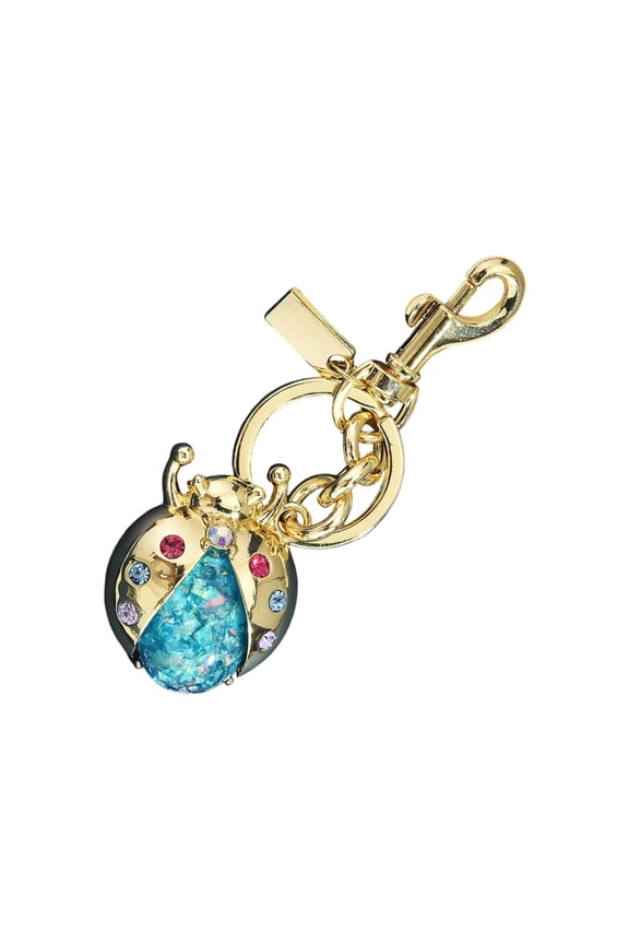 Trendy Ladybugs Keychain With Crystals Rhinestones For Fashion Accessories