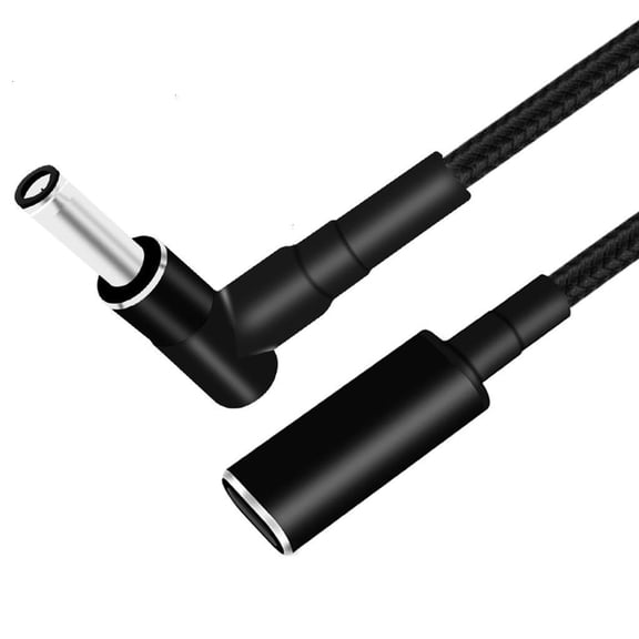 Oasiva Type C to DC6.0x3.7mm Adapter, 65W USB C Female to DC6.0x3.7mm Male with PD Automatic Identification Chip