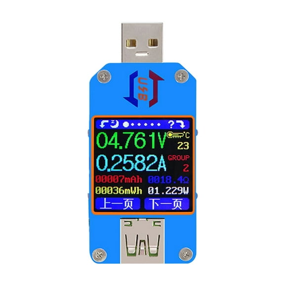 Oasiva USB 2.0 Tester USB Power Meter 4-24V 5A Voltage Tester ...