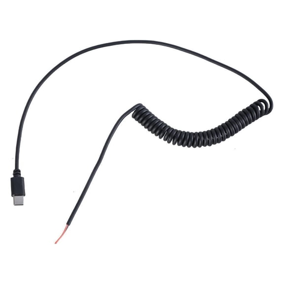 Oasiva USB C 2Pin Open End Power Cable,5V Charging Wire Type C Male 2Pin Pigtail Cable For Fan,Cameras, DIY Repairs USB C Cord