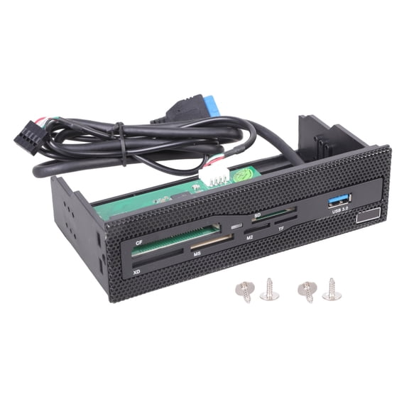 Oasiva USB3.0 Internal Card Reader Front Panel Designing for PC Cases Supports Small Memory Cards Fast Speed Transfer