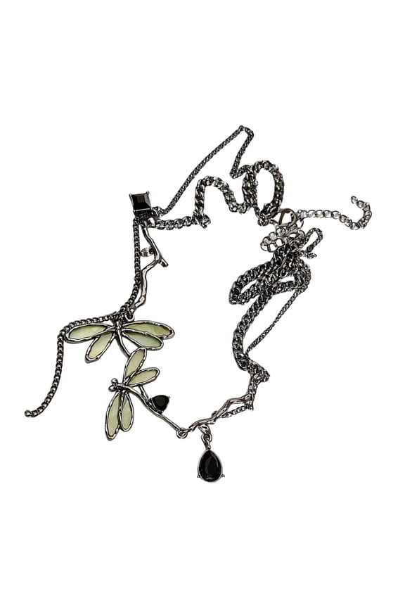 Unique Dragonflys Necklace Sweet Yet Edgy Clavicle Chain Fashionable Accessory