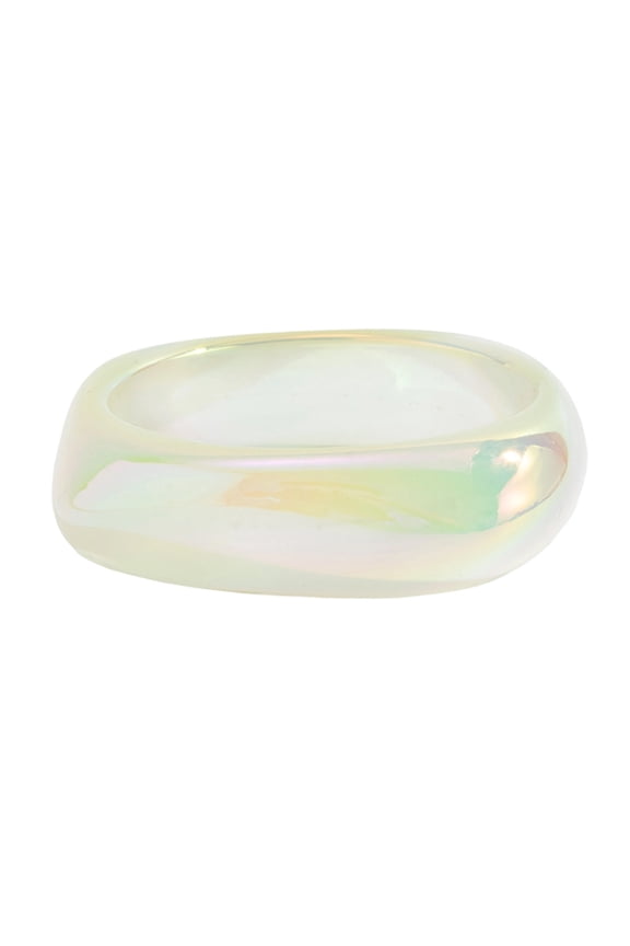 Unique Handcrafted Resin Art Bracelet Geometric Irregular Shape Pearlescent Colorful Lightweight Wrist Band Accessory