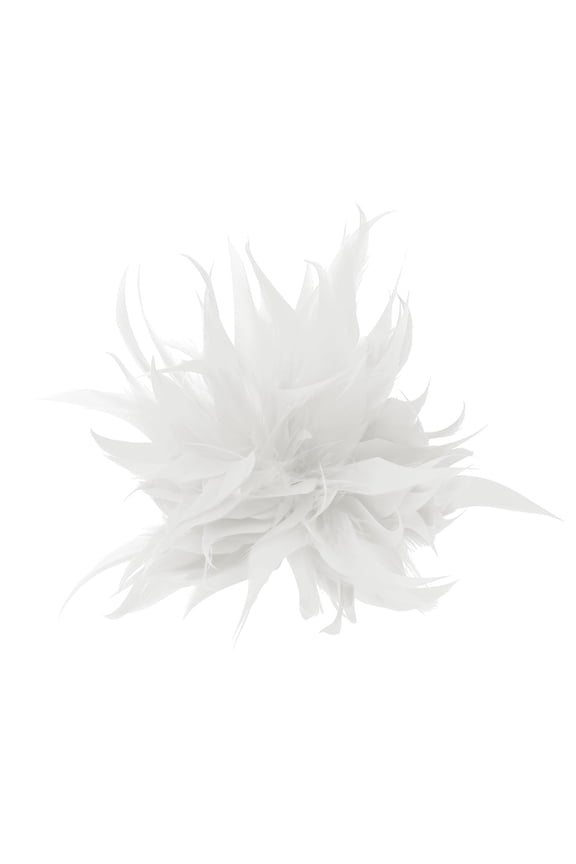 Vintage Bouquet Brooch Handmade Scarf Clip Pin Goose-Feather Flower Brooch Pin Scarf Buckle for Women