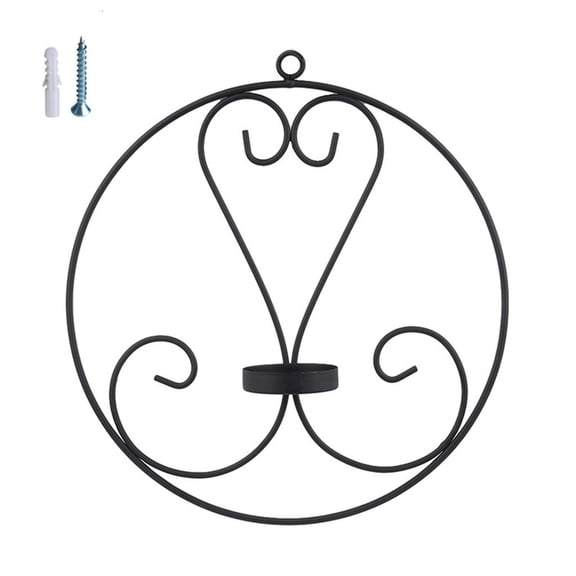Oasiva Wall Candle Sconce for Small Pillar Candle Metal Tealight Holders Wall Decorations for Living Room Bedroom