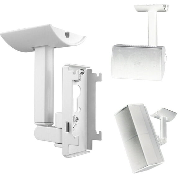 Oasiva Wall Ceiling Mount Bracket Metal for UB-20 Speaker Accessories White/Black Audio Bracket Organizer Space Saving