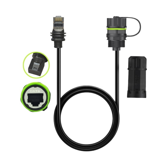 Oasiva Waterproof RJ45 Mount Panel Socket Wire Male to Female Networking Connector