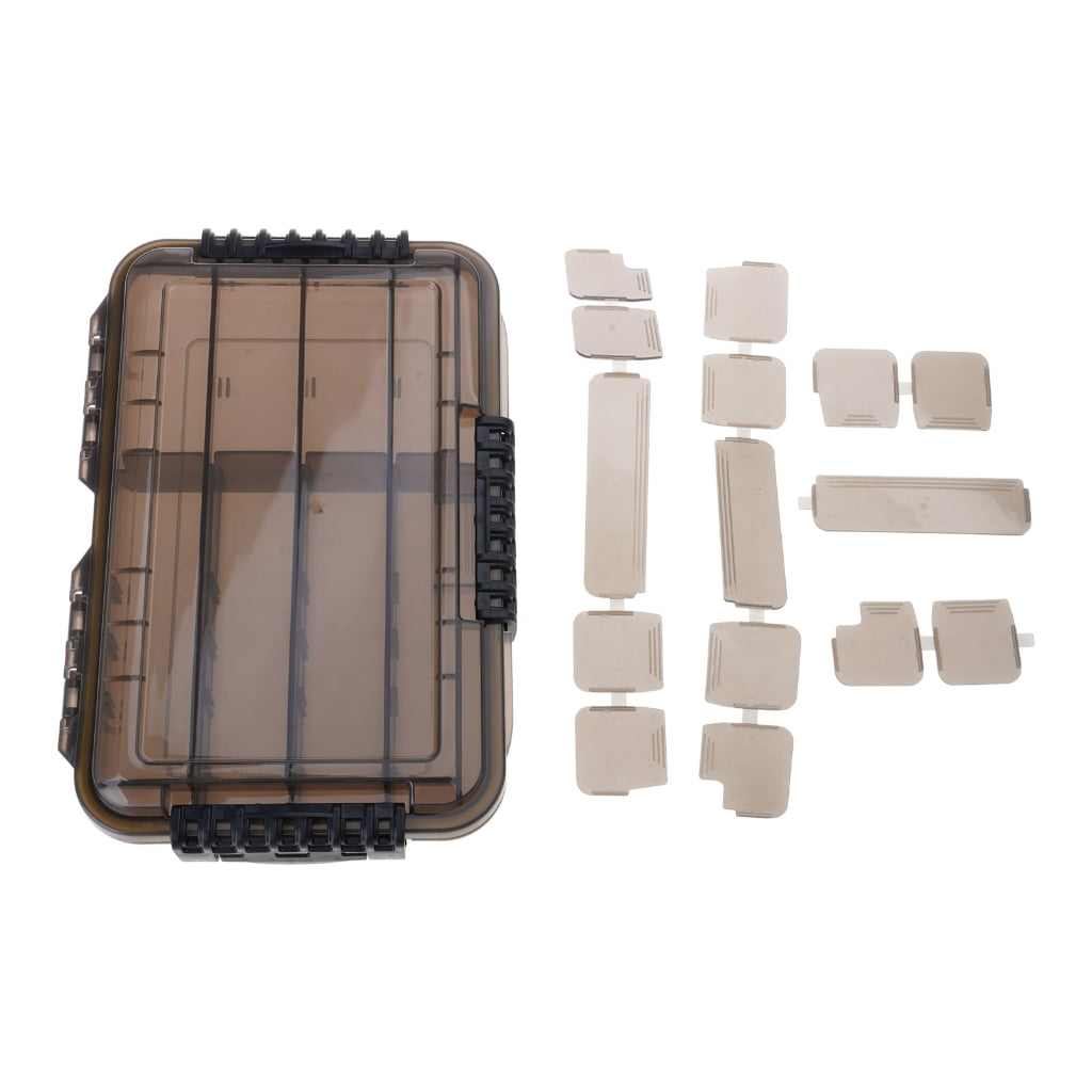 Oasiva Waterproof Tackle Box Fishing Tackle Container Box Fishing Storage Box Fish Lures Organizers Box with Removable Dividers