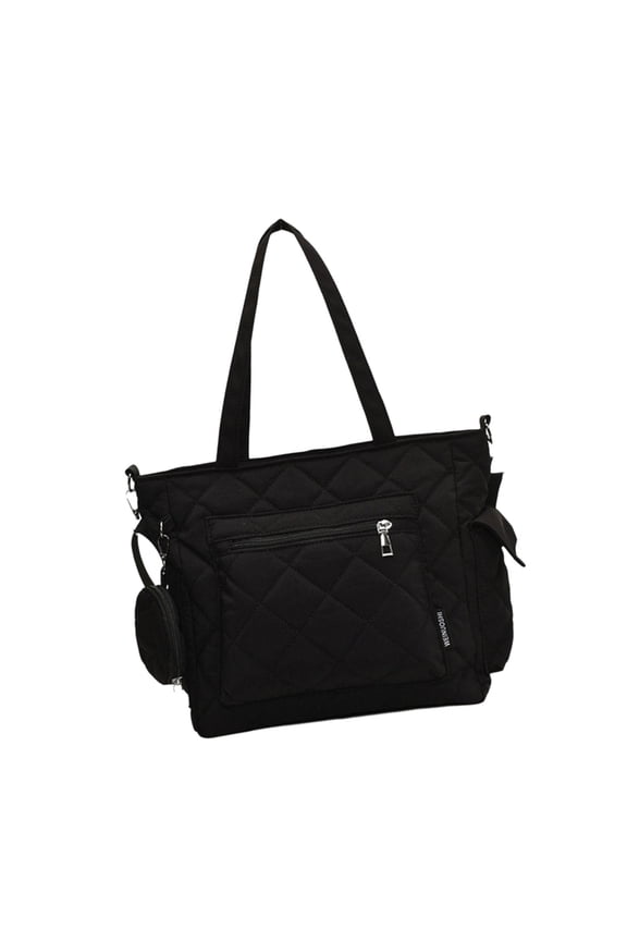 Women Shoulder Bag Quilted Handbag Autumn Winter Crossbody Bag Large Capacity Messenger Bag Travel Gym Bag for Daily