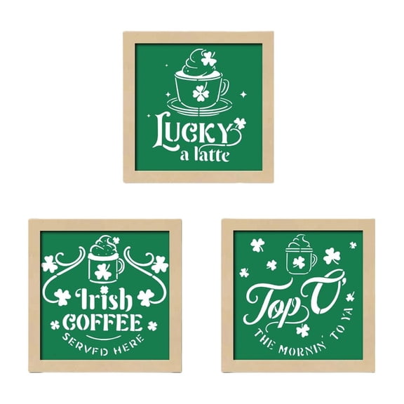 Oasiva Wood Picture Frame Irish Festival Photo Display Frame for Home Party Decoration