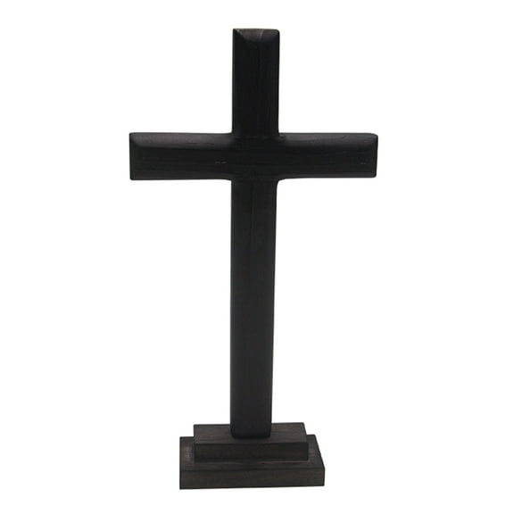 Oasiva Wooden Standing for Cross Decor Wall Table Altar for Cross with Stand for Prayer Chapel Church Home Decor Christian Gift 6.3x2.4x12.6 Inches