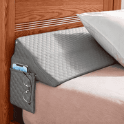 Oaskys Bed Wedge Pillow - Bed Gap Filler & Headboard Suitable for Back, Post-Surgery, Pregnancy - Machine Washable Mattress Wedge with Filling