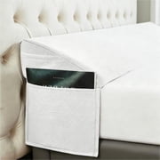 Oaskys Headboard Wedge Pillow, Memory Foam Pillow with Side Pockets & Removable Cover, Supportive Headrest, Ergonomic for Acid Reflux & Back Pain Relief