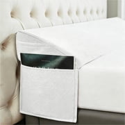 Oaskys Headboard Wedge Pillow, Memory Foam Pillow with Side Pockets & Removable Cover, Supportive Headrest, Ergonomic for Acid Reflux & Back Pain Relief