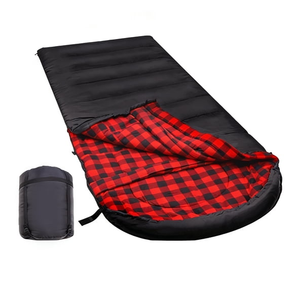 Oaskys Single Camping Sleeping Bag with Storage Sack Lightweight Envelope Sleeping Bag with Soft Lining, Portable for Backpacking, Travel & Emergency Use