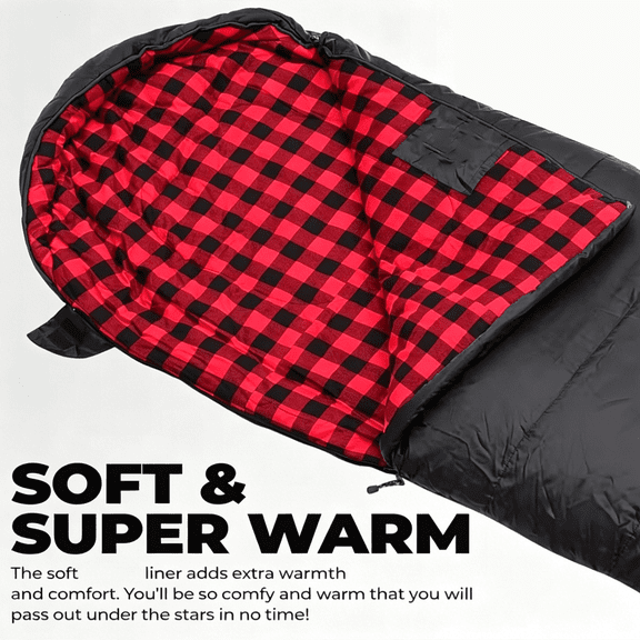 Oaskys Soft Single Sleeping Bag, Sturdy and Durable Outdoor Travel Sleeping Bag, Weatherproof and Insulating Material, Suitable for 40-60f, 90x40 Inches.