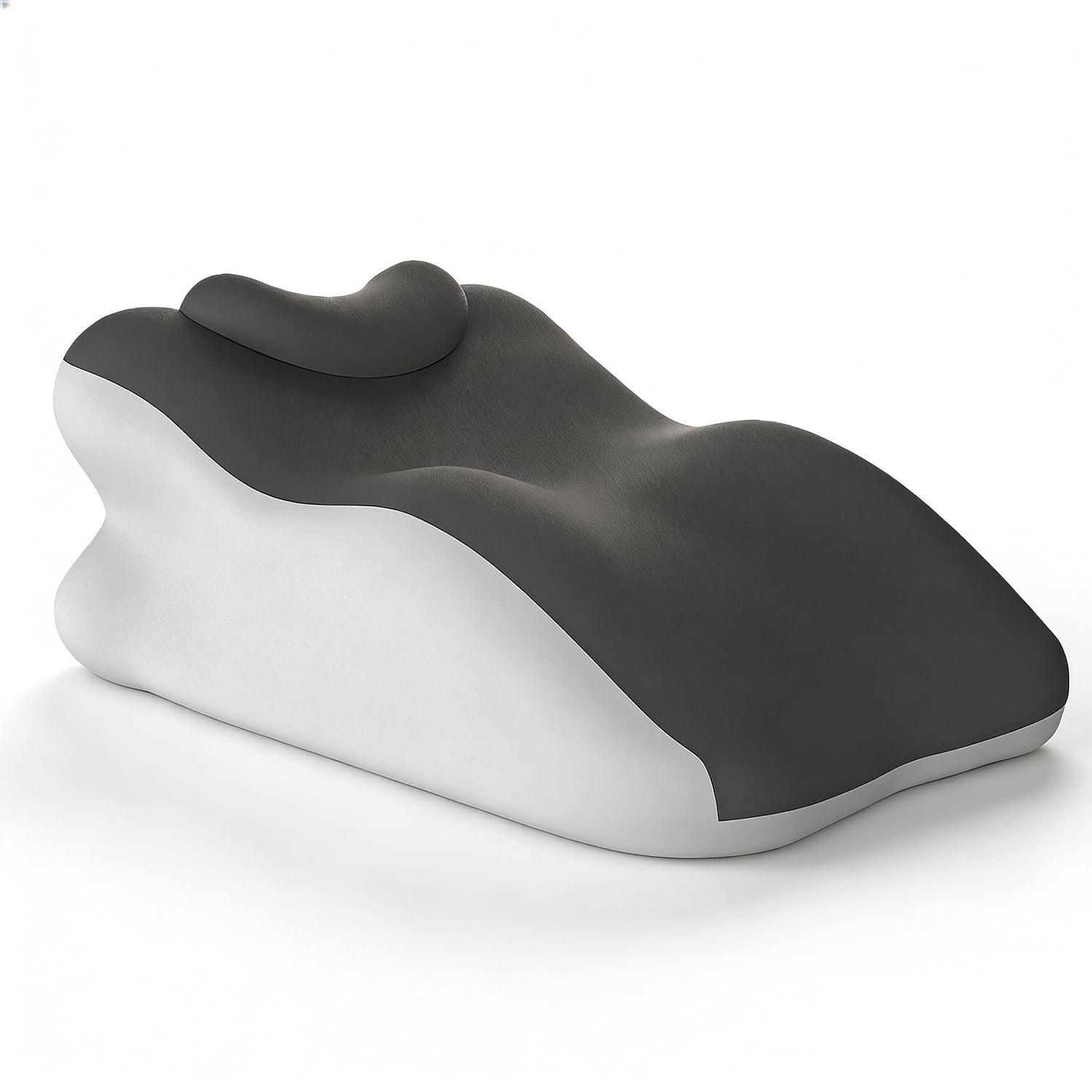 Oaskys Upgraded Memory Foam Pillow with Mini Headrest – Cervical Neck Support Pillow for Side, Back & Stomach Sleepers, Removable Washable Cover