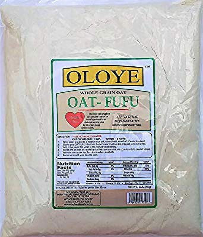 Oat Fufu (Whole Grain Oat Flour) 2lb