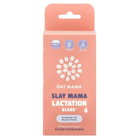 Oat Mama Slay Mama, Lactation Blend, 60 Vegetarian Capsules