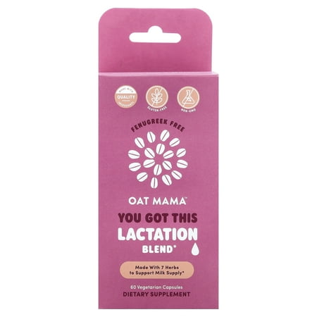 Oat Mama You Got This Lactation Blend, 60 Vegetarian Capsules