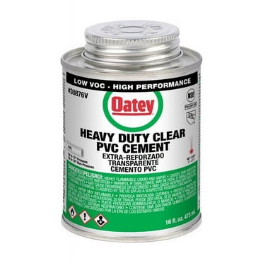 Oatey Clear Cement For PVC 16 oz