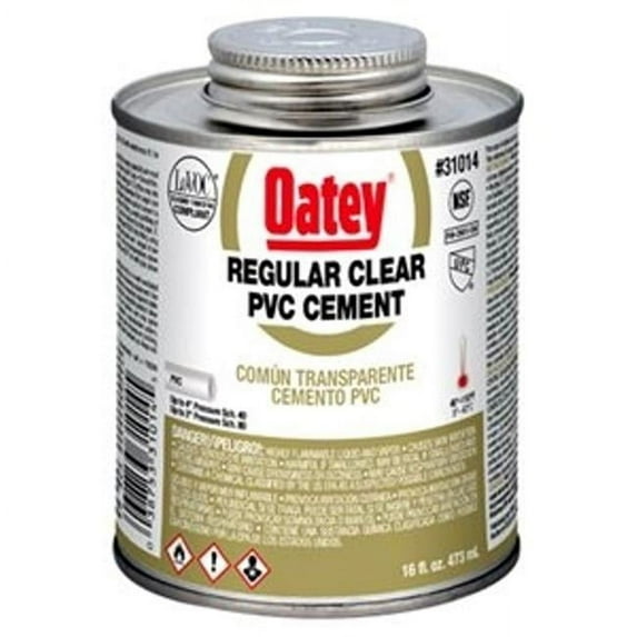 Oatey Cement,Brush-Top Can,16 fl oz,Clear 31014V