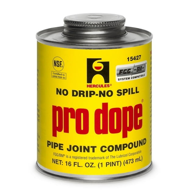 Oatey 15427 Hercules Pro Dope Pipe Joint Compound, 1 Pt, Gray
