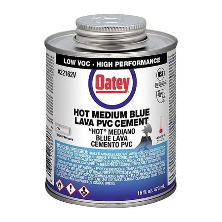 Cement,Brush-Top Can,16 fl oz,Blue 32162V