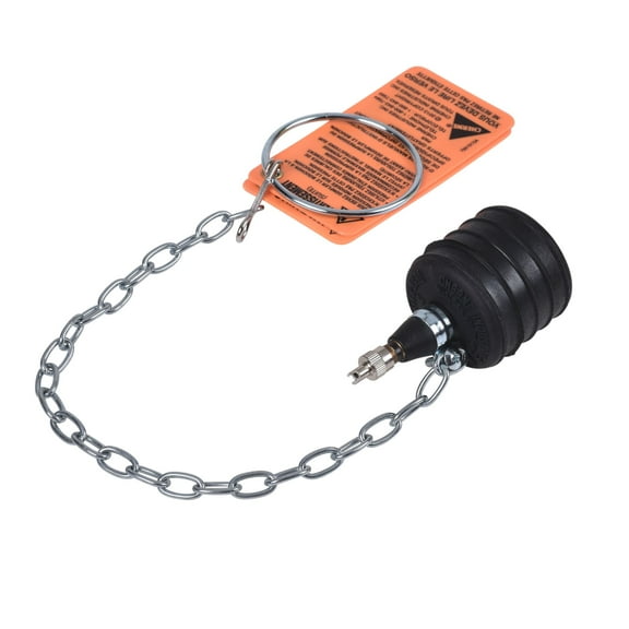 Oatey 2 in. Inflatable Test-Ball Plug for Pipe Testing in Black - 240028