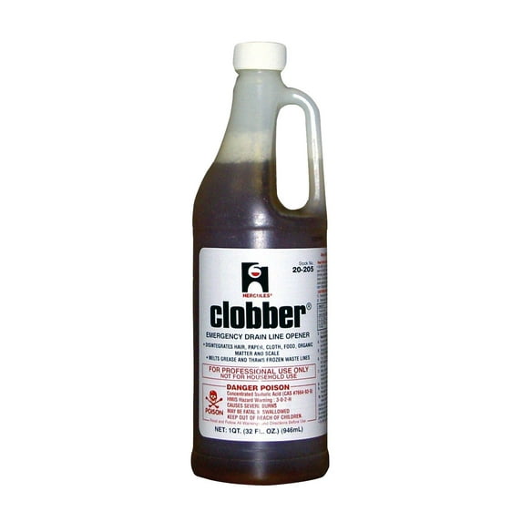 Oatey 20205 Hercules Clobber Drain And Waste System Cleaner 1Qt