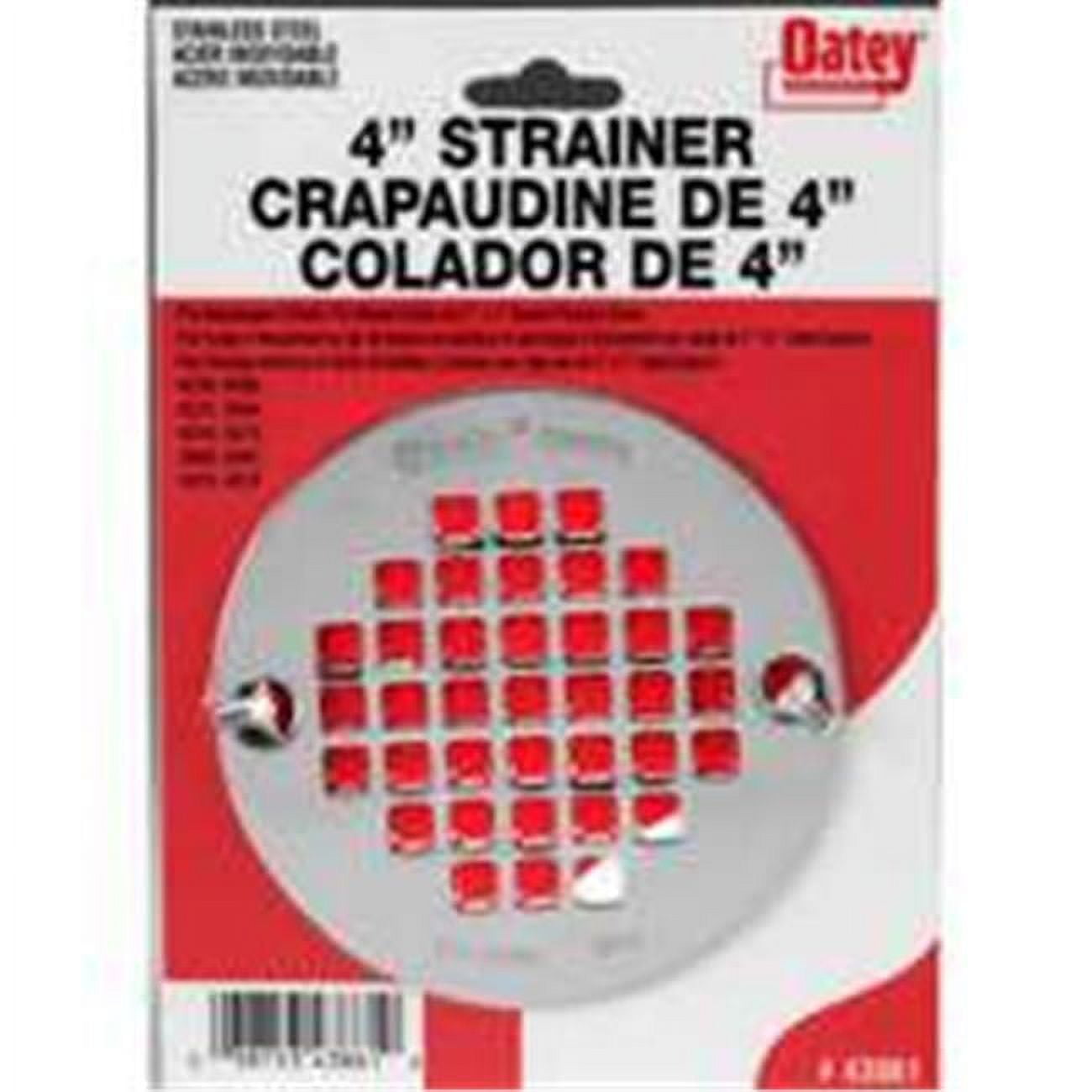 Oatey 33/8 in. Polished Chrome Stainless Steel Shower Drain Strainer