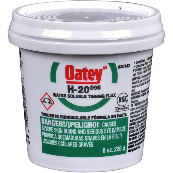 Oatey #30142 8oz H-20 No. 95 Water Soluble Tinning Flux