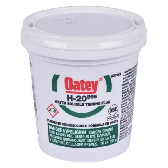 Oatey H-20 16 oz Lead-Free Water Soluble Flux 1 pc