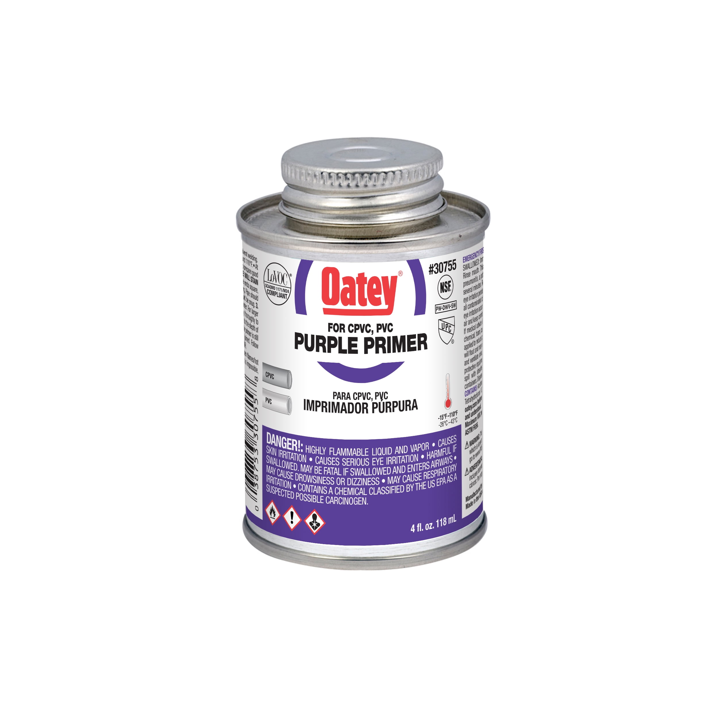Oatey 30755 4 oz. Purple Primer