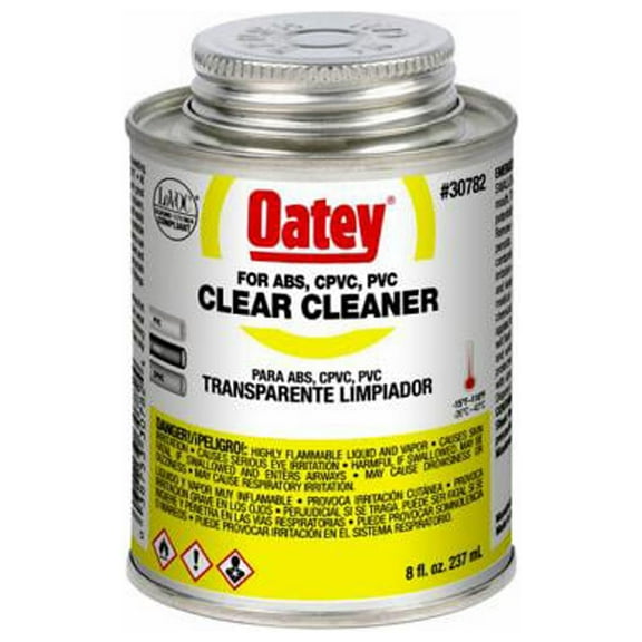 Oatey 30782 Clear All-Purpose Pipe Cleaner, 8 oz. - Quantity 24